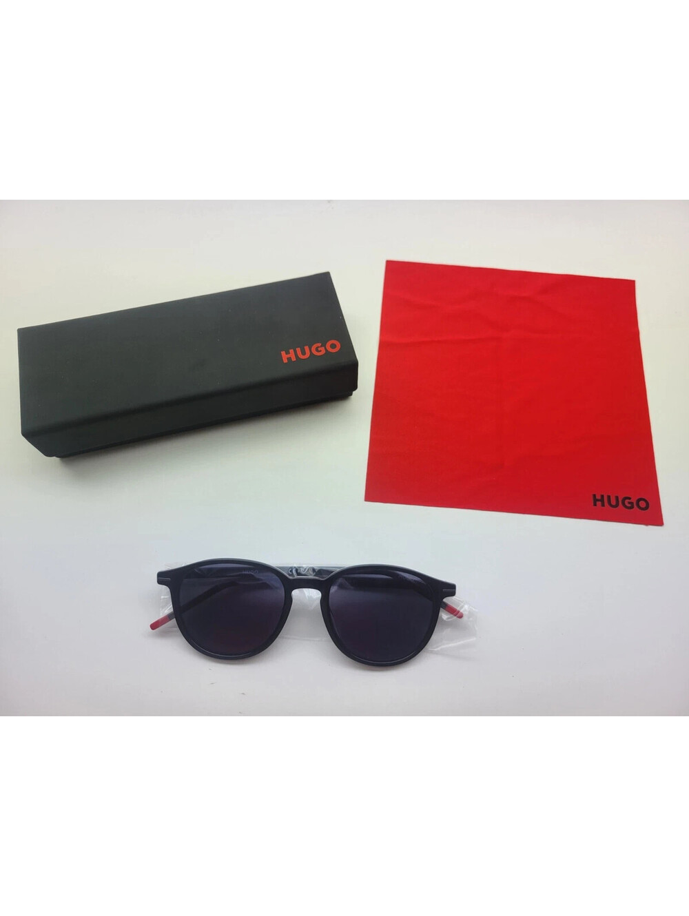 Hugo Mens Sunglasses HG 1169/S 0OIT AO Black Plastic Oval Frame w/Case & Cloth